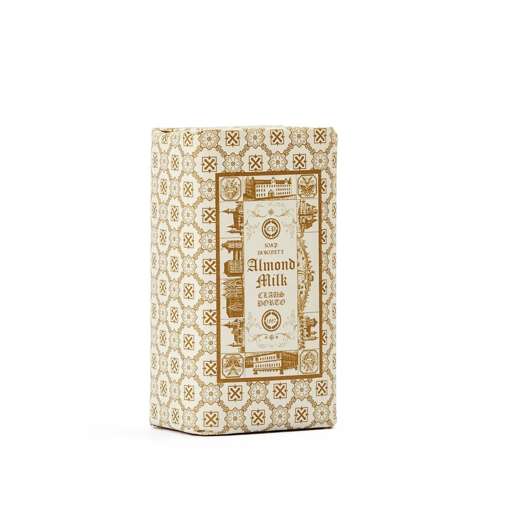 Claus Porto - Double Almond Milk Mini Soap | Revitalizing, Cleansing, Nourishing | Handcrafted, Aromatic, Comforting (50g | 1.7 oz)