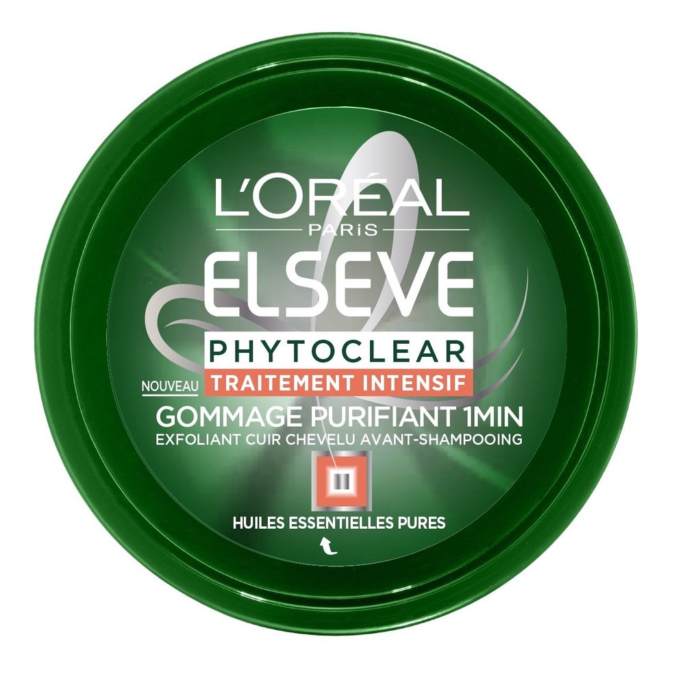 ELSEVE - Exfoliant avant shampoing - Gommage Purifiant 1mn - Pot 150ml