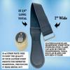 G.B.S Black Leather Razor Strop  Handmade Grain Leather Strop with Strop Paste  Professional Honing & Sharpening Strop for Straight Razors, Knives, Chisels & Tools view 4
