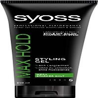 3 x Syoss hair gel Max Hold/in each case 250ml/mega strong hold / without by Syoss