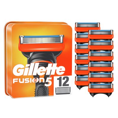 Mens Gillette Fusion5 Razor Blades  1 Pack of 12