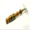 American Walnut Wooden Safety Razor with Etched Copper Hunting Inlay view 1