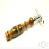 American Walnut Wooden Safety Razor with Etched Copper Hunting Inlay view 2