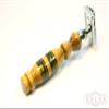 American Walnut Wooden Safety Razor with Etched Copper Hunting Inlay view 3