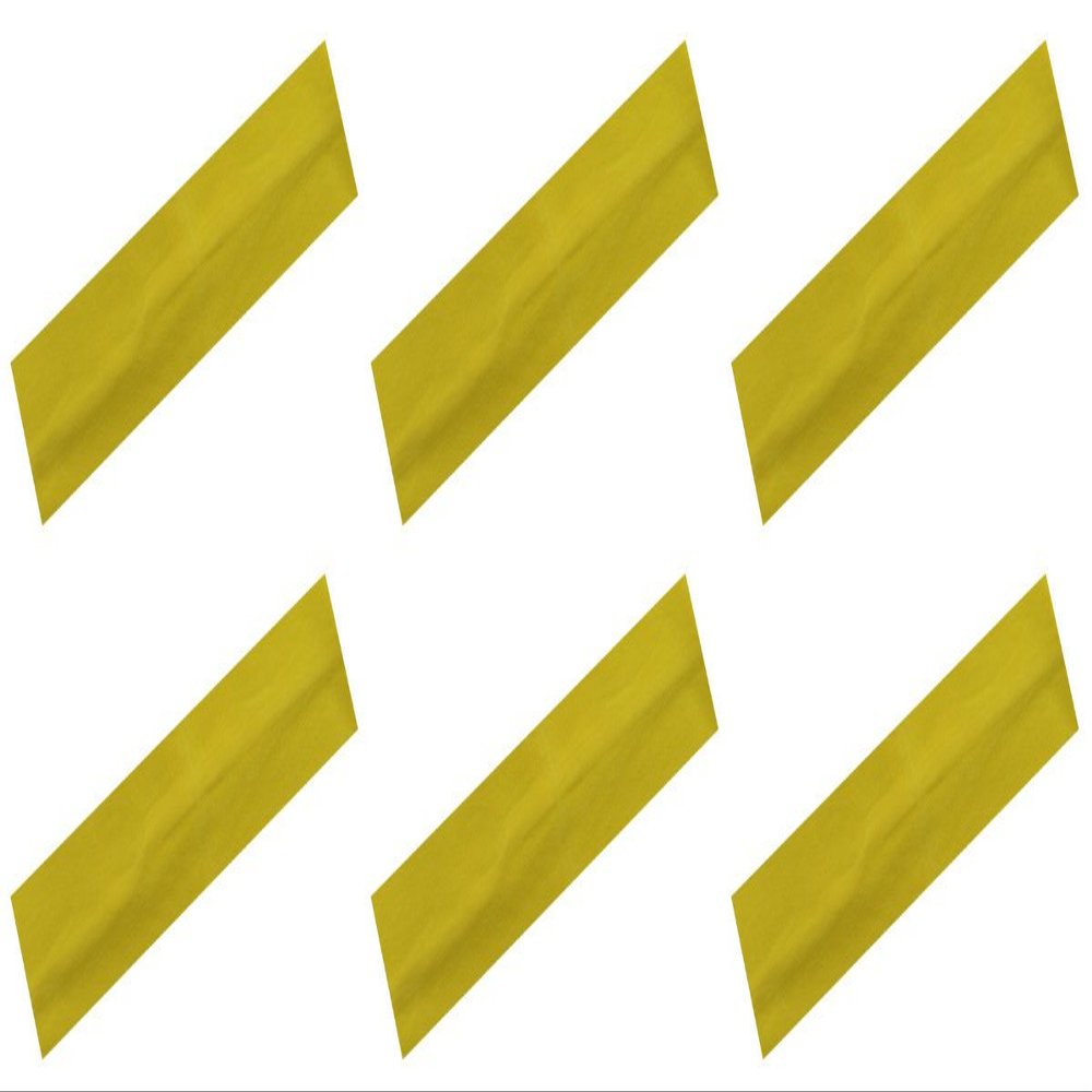 Funny Girl Designs Cotton Stretch Headbands from Same Color - Set of 6 (2 Inches Wide) (Bright Yellow)