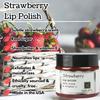 Nabila K Lip Polish with Honey and Vitamin E, Lip Scrub for Dry and Chapped Lips, Strawberry Lip Repair Sugar Scrub, 1 oz view 2