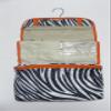 25" Women's Hanging Cosmetic Bag - Zebra Orange Trim view 2