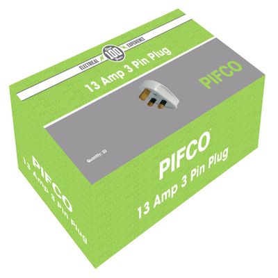 Centurion EL06L 13 Amp White Fused Plug, Multi-Colour