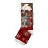 Earth Therapeutics Thermal Double Layer Socks - Red Multi Snowflake view 2