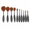 10Pcs Professional Oval Soft Makeup Brush Foundation Powder Cosmetic Puff Brushes view 1