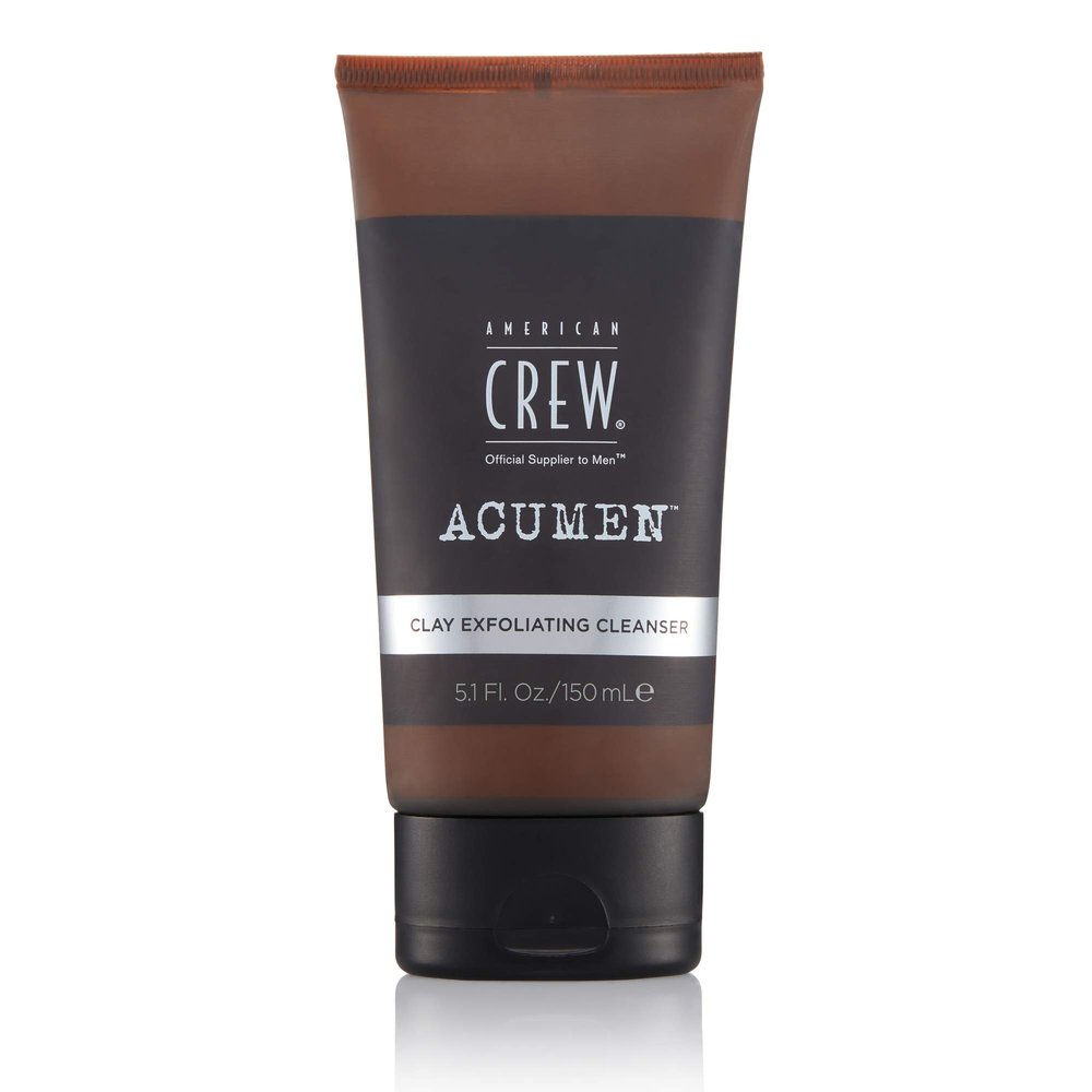 American Crew Men's Exfoliating Face Cleanser, Daily Clay Cleanser, 5.1 Fl Oz