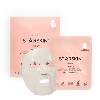 STARSKIN Close-Up 1x40g, Coconut Bio-Cellulose Firming Face Mask for all Skin Types, Face Lifting Korean Skincare Mask, Skin Elasticity Improvement and Rejuvenating Effect, K Beauty Skincare