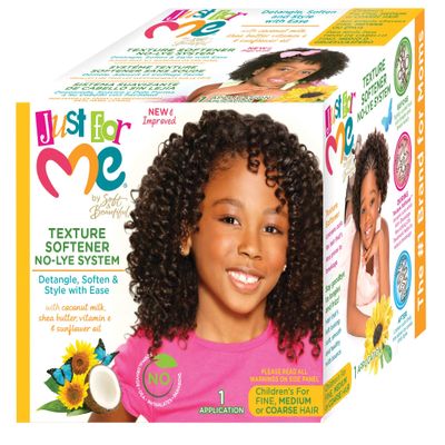 Just For Me- No-Lye Texture Softener Kit For Kids - 1 Application