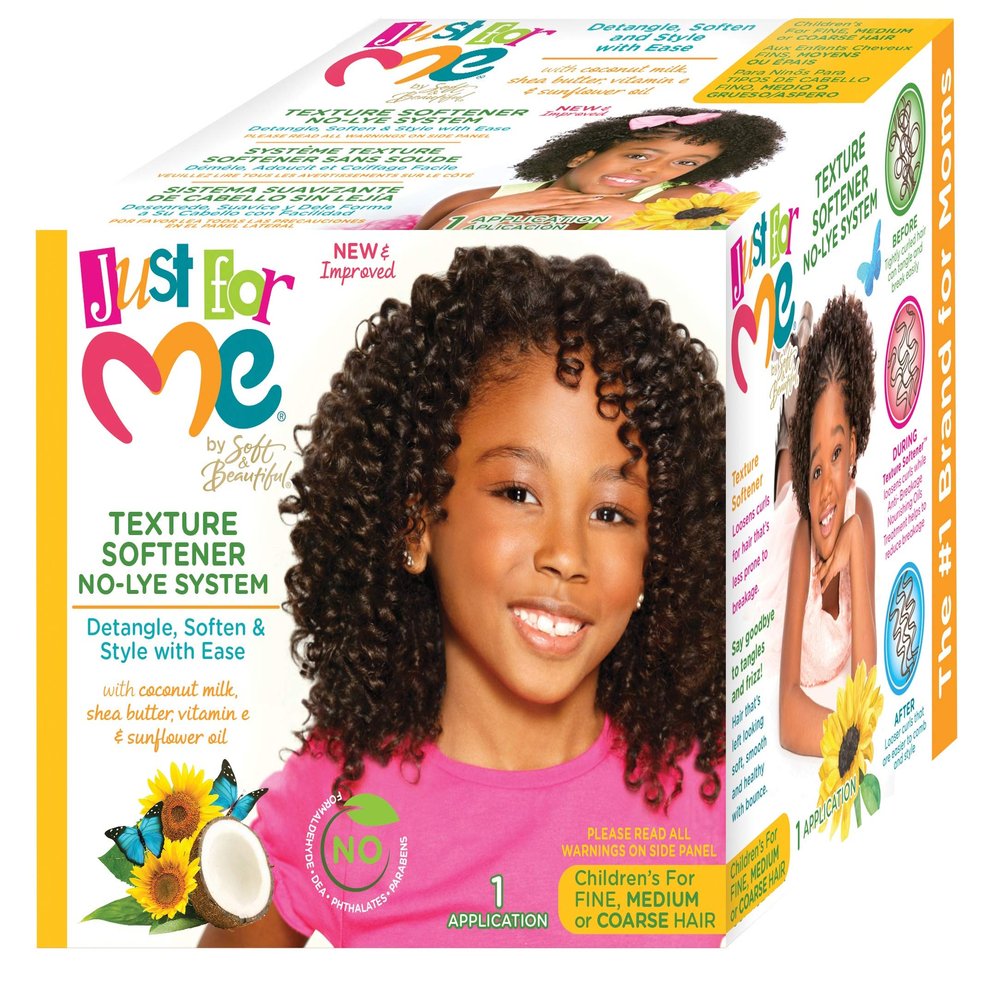 Just For Me- No-Lye Texture Softener Kit For Kids - 1 Application