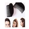 2PCS Women Lady Girl Magic Hair Styling Clip Do Beehive Hair Styler Tool Charming Bump It Up Volume Inserts Stick Bun Maker Hair Comb Hair Accessories (Black) view 2
