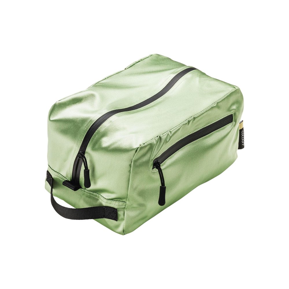 COCOON - Premium - Toiletry Kit Cube - Laminated Silk - Light Green