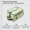 COCOON - Premium - Toiletry Kit Cube - Laminated Silk - Light Green view 2