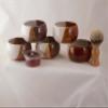 Pottery Brown and White Shaving Soap Bowl- Handmade in the USA, Beautiful Gift! view 2