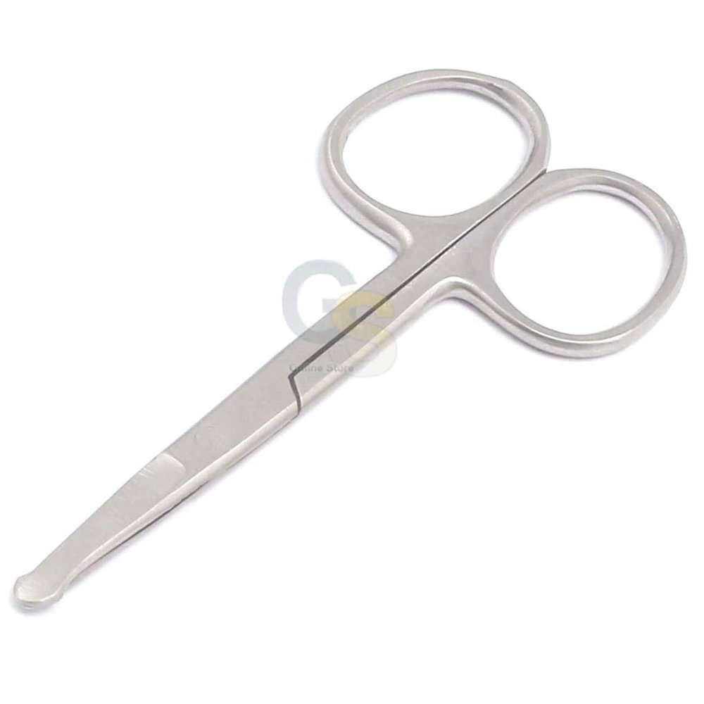 G.S Safety Scissors for Hair Cutting Grooming for Eyebrows, Blunt Tip Scissors 3.5" Upgrade Made in High Stainless-steel Instrument