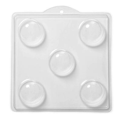 5 Cavity Round 2.5" Sphere Soap/Bath Bomb Mould Mold M136 x 5