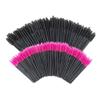 200 PCS Disposable Eyelash brush Mascara Wands Spoolies for Eye Lash Extension, Eyebrow and Makeup (Black&Rose red) view 1