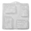 4 Cavity Horse Soap/Bath Bomb Mould Mold L25 x 5 view 1