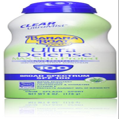 Banana Boat Sunscreen Ultra Defense MAX Skin Protect Ultra Mist Broad Spectrum Sun Care Sunscreen Spray - SPF 100, 6 Ounce