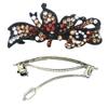 Butterfly Barrette with Black Trim U86750-0082topaz view 2