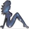 carstyling XXL Relief-Chrome-Tattoo Woman view 1