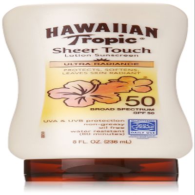 Hawaiian Tropic Sunscreen Sheer Touch Broad Spectrum Sun Care Sunscreen Lotion - SPF 50, 8 Ounce