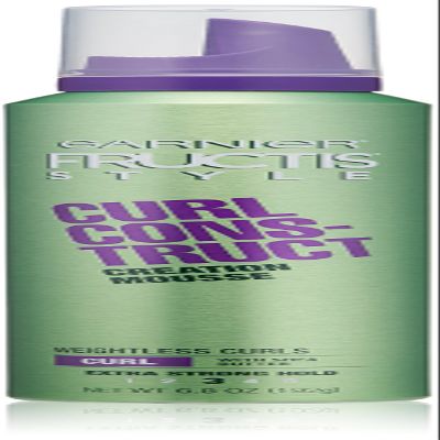 Garnier Fructis Style Curl Construct Creation Mousse, Curly Hair, 6.8 oz.