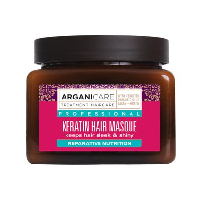 Arganicare | Keratin Range | REPAIR AND NUTRITIOUS MASK | With Organic Keratin | Nourishes, Thickens & Protects | Fortifies & Regenerates the internal fiber | Dry and Damaged Hair | 16.91 fl oz