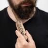 Beard Comb Gifts for Him Wooden Comb for Men Folding Pocket for Moustache Hair Walnut Combs Husband with the Engraving (Fear The Beard) view 4