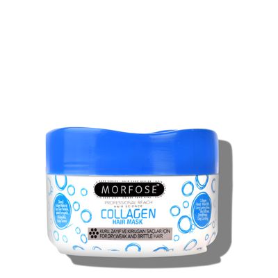 Morfose Professional Milk Therapy Hair Mask for Dry, Damaged, or Brittle Strands, 12 Essential Amino Acids, and Proteins, Fuller Healthier, Softer look, (large, 16.9 Fl Oz) (Collagen)