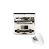 Fab Brows Duo Eyebrow Kit, Ultimate Brow Stencil Kit with Compact Powder Mirror and Eyebrow Shaper, Waterproof Eyebrow Makeup Kit Contour Palette, Eyebrow Cosmetics, (Slate/Black) view 1