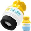 Solar Buddies Sunscreen Applicator - Single Blue - Refillable Roll on Sponge Sunscreen, Suncream & Lotion Applicator For Kids, Adults & Families - Holds 3.4fl oz, Perfect Size for Travel view 1
