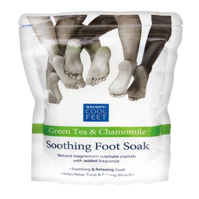 Escenti Foot Soak, Soothing Green Tea & Chamomile, 450g Pouch