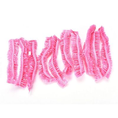 100Pcs Shower Caps Disposable Waterproof Caps Bathing Shower Hair Caps Hats for Travel,Hotel,Spa and Hair Salon,Pink
