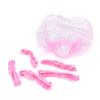 100Pcs Shower Caps Disposable Waterproof Caps Bathing Shower Hair Caps Hats for Travel,Hotel,Spa and Hair Salon,Pink view 2