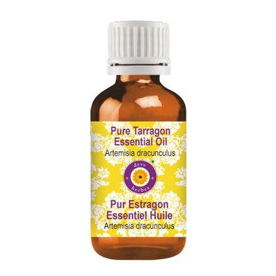 dve herbes Tarragon Essential Oil (Artemisia Dracunculus) Pure | Non-Sticky | Non-Greasy | Lightweight | Men & Women | All Skin Types | Steam Distilled 15ml (0.5 oz)