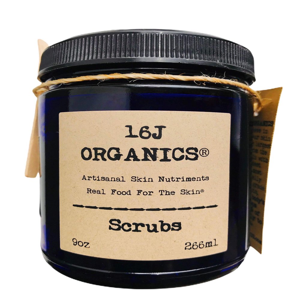 16J Organics Honey Ginger Anise Body Scrub- Scrubs 9oz - Organic 100% Natural - Exfoliate & Treat Your Skin With All Food Grade Ingredients