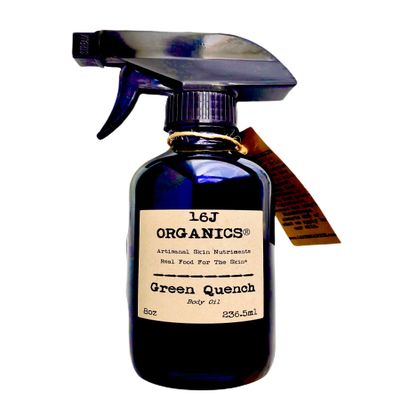 16J Organics-Handmde-Body Oil Moisturizer, Organic 100% Natural, Anti-Aging, Anti-Wrinkle, Vitamin Antioxidant Rich-Serum, For Skin, Face, Hair, Scalp. (Large)