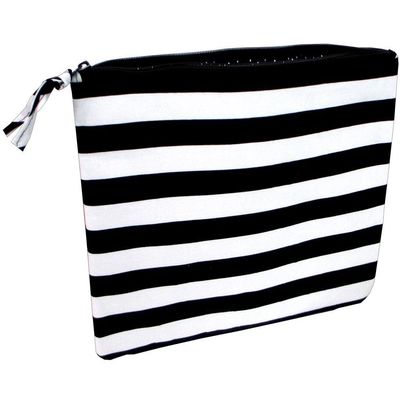 Darice Fabric Zipper Pouch Blk/Wht Fashion Bags ZipperPouchBlk/Wh