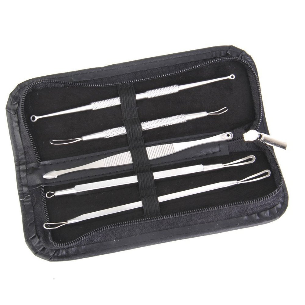 Eamall Blackhead Acne Pimple Extractor Remover Tool Kit Set of 5Pcs