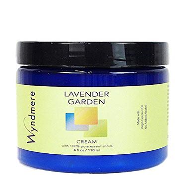 All-Natural Lavender Garden Moisturizing Cream with Pure Essential Oils - 4oz
