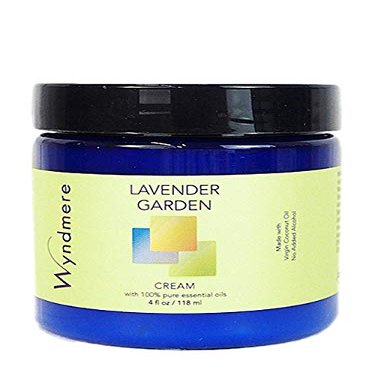 All-Natural Lavender Garden Moisturizing Cream with Pure Essential Oils - 4oz