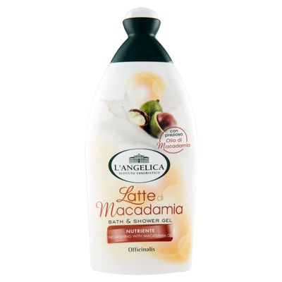 The Angelica BAGNOSCHIUMA Macadamia Oil, 500 ml [Pack of 4]