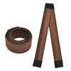 AnHua 2-pack girls ladies hair styling tool donut hair bun maker [brown] french twist hair bun styling braid holder tool (perfect for long and thick hair) view 3