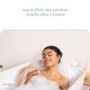TranquilBeauty Bath Pillow, White, PVC, Pain Relief, 7 Suction Cups - Ergonomic Head & Back Support, Luxury Spa Experience, Waterproof Design, Ideal for Elderly & Children view 3