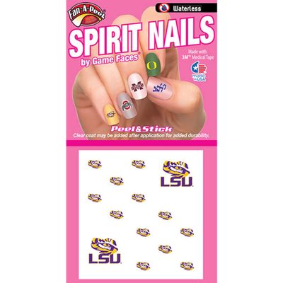 Fan-A-Peel Louisiana State Waterless Temporary Tattoos - Hypoallergenic Peel and Stick Waterproof Temporary Tattoos For Nails - Officially Licensed